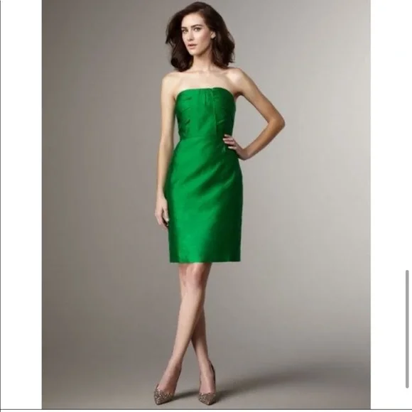 green emerald velvet dress Dress Designer By Kate Spade In Green, Size:L main image 0